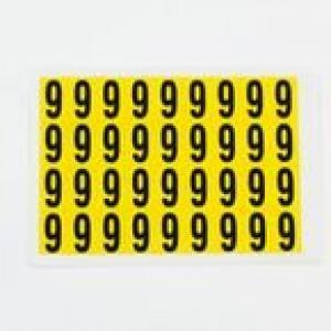 Number 9 36 CharactersCard, 19X14mm Pack Of 10 438030