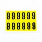 Number 9 12 Characterscard,38 X 21 mm Pack of 10 438031