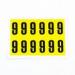 Number 9 12 Characterscard,38 X 21 mm Pack of 10 438031