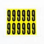 Number 9 12 Characterscard,56 X 21 mm Pack of 10 438032