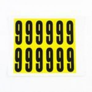 Number 9 12 CharactersCard, 56X21mm Pack Of 10 438032