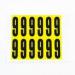 Number 9 12 Characterscard,56 X 21 mm Pack of 10 438032