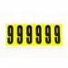 Number 9 6 Characterscard 90 X 38 mm Pack of 10 438033