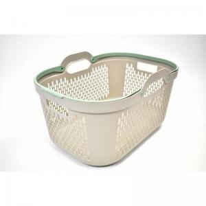 Signature Laundry Basket W Handles  Mushroom & Sage 438062