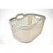 Signature Laundry Basketw Handles Mushroom & Sage 438062