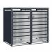 Phoenix Gb Series 2 Door Silver Bin Store 438074