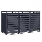 Phoenix Gb Series 3 Door Anthracite Bin Store 438075