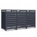 Phoenix Gb Series 3 Door Anthracite Bin Store 438075