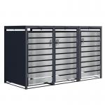 Phoenix Gb Series 3 Door Silver Bin Store 438077