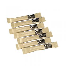 Fairtrade Brown Sugar Sticks (1000 Pack) SJ957 SNG10886