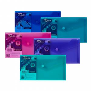 Snopake 100 Recycled Polyfile DL Electra Assorted 10035