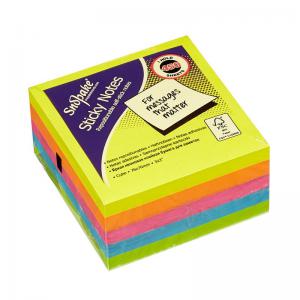 Snopake Sticky Note Cube Neon 450 Sheet Cube 1 Cube 11702 11702