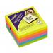 Snopake Sticky Note Cube Neon 450 Sheet Cube (1 Cube) 11702 11702