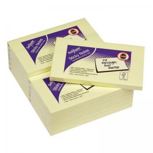 Snopake Sticky Note Yellow 100 Sheets Yellow 12 Pads 12133 12133