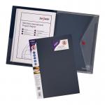 Snopake Polyfile Display Book 20 Pocket40 Sides to View A4 Blue (Pack 5) 12367 12367