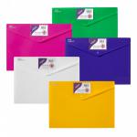 Snopake Polyfile ID Wallet A4 Bright Assorted (Pack 5) 12565 12565