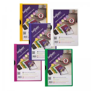 Snopake Clip File 4 A4 Assorted Bright 5 Files 12677 12677