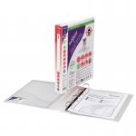 Snopake 100% Recycled Executive Presentation RingBinder 425 D Ring A4 Clear 13386