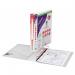 Snopake 100% Recycled Executive Presentation RingBinder 425 D Ring A4 Clear 13386
