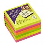 Snopake Sticky Note Neon Assorted 100 Sheet Pad (6 Pads) 13527 13527