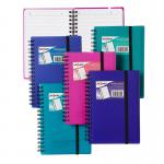 Snopake NoteGuard 75 Sheets150 Pages A5 Notebook Electra Assorted (Pack 5) 14322 14322