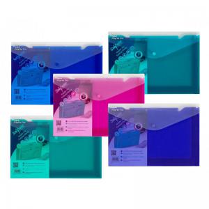 Snopake 100 Recycled Polyfile Trio Foolscap Electra Assorted 14967