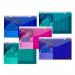 Snopake Polyfile Trio Wallet FS Electra Assorted (Pack 5) 14967 14967