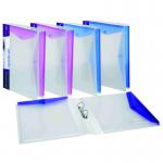 Snopake TripleView RingBinder 225 O Ring BluePurple (5 Binders) 15717 15717