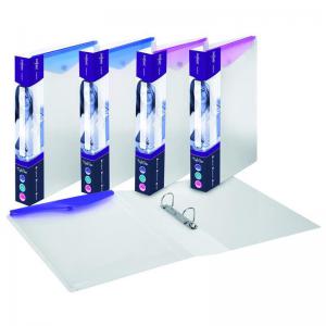 Snopake TripleView A4 RingBinder 225 D Ring BluePurple 5 Binders 15718