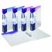 Snopake TripleView A4 RingBinder 225 D Ring BluePurple (5 Binders) 15718 15718