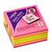 Snopake Pink Rainbow NeonMix Sticky Notes 450 Sheet Cube (1 Cube) 15759 15759