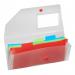 Snopake Rainbow 3 Part Expanding Organiser DL 15769 15769