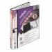 Snopake ZipIt ReOrganiser Display Book 60 Pocket120 Sides to View A4 Black 15781 15781