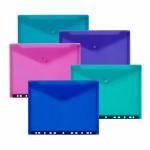 Snopake Polyfile RingBinder Wallet A4 Electra Assorted (Pack 5) 15785 15785