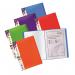 Snopake Rainbow Display Book 24 Pocket48 Sides to View A4 Assorted (Pack 5) 15808 15808