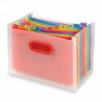 Snopake Rainbow 13 part Desk Expander A4 15809 15809