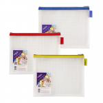 Snopake EVA Mesh Zippa Bag A5 Assorted (Pack 3) 15818 15818
