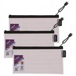 Snopake EVA Mesh Zippa Bag DL Black (3 Bags) 15837 15837