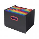 Snopake Rainbow & Black 13 Part Desk Expander A4 (1 Organiser) 15851 15851