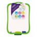 Double-Sided White Board with pen & eraser - Green 15890