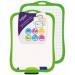 Double-Sided White Board with pen & eraser - Green 15890