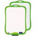 Double-Sided White Board with pen & eraser - Green 15890
