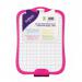 Double-Sided White Board with pen & eraser - Pink 15891