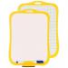 Double-Sided White Board with pen & eraser - Yellow 15892