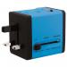 Swordfish VariPlug Dual USB Travel Adapter Blue 40248 40248