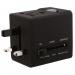 Swordfish VariPlug Dual USB Travel Adapter Black 40249 40249