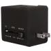 Swordfish VariPlug Dual USB Travel Adapter Black 40249 40249