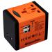 Swordfish VariPlug Dual USB Travel Adapter Orange 40253 40253