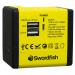 Swordfish VariPlug Dual USB Travel Adapter Yellow 40254 40254
