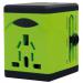 Swordfish VariPlug Dual USB Travel Adapter Green 40255 40255